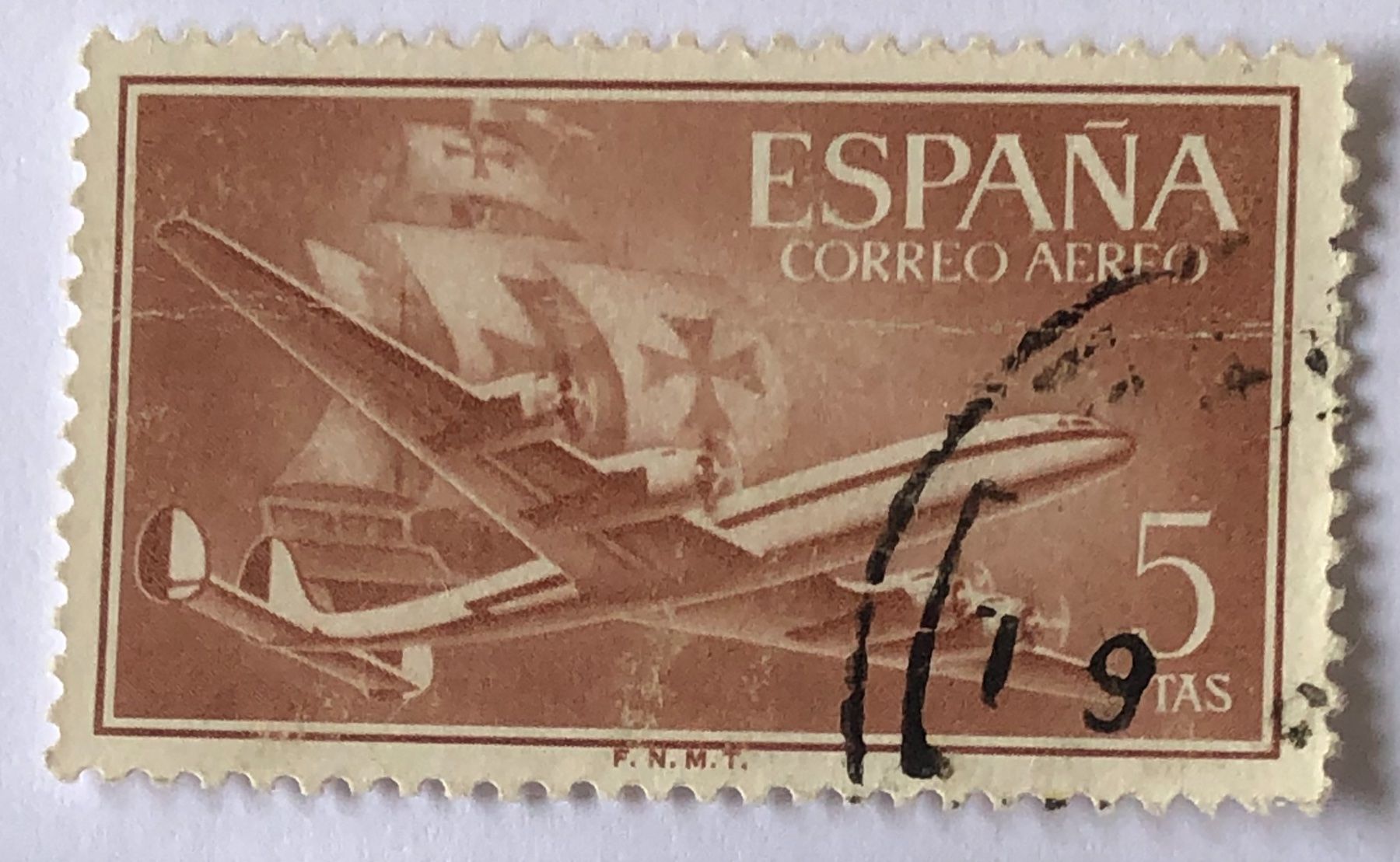 Tutti i francobolli: Briefmarke aus Spanien gestempelt – Usato da Aarau venduto da Angi-007