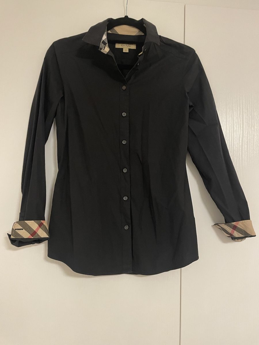 Burberry Blusen: Chemise noire Burberry, taille XS – Neu (gemäss Beschreibung) aus Châtelaine von nan_j75j