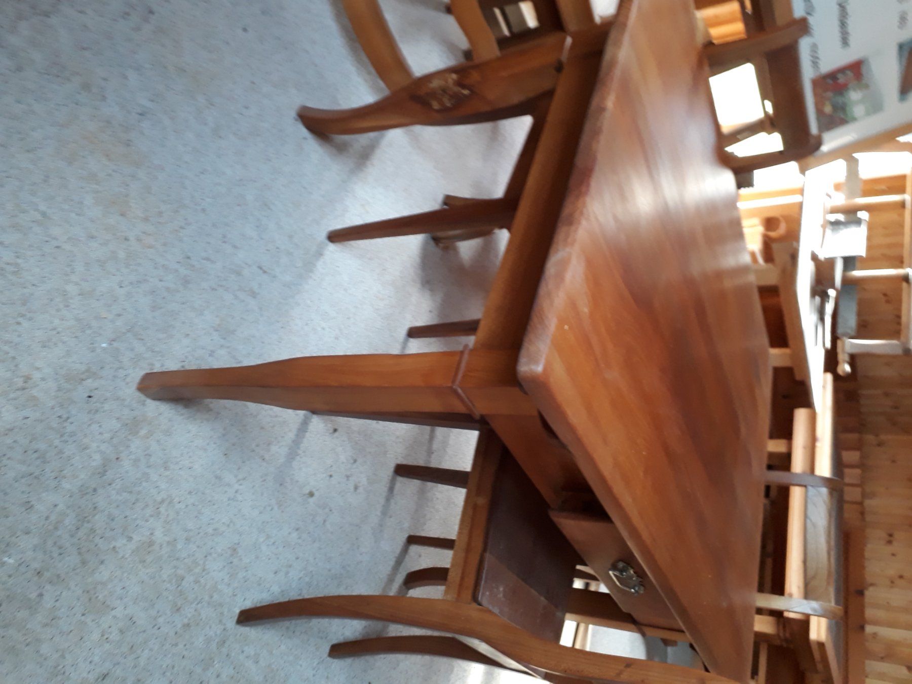 Tavoli: schöner alter Tisch Biedermeier  Kirschb. – Usato da Nesslau venduto da Jakobi01 3