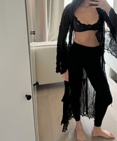 Zara Schwarzer Cardigan Kimono Gr. S  Boho Festival Somme