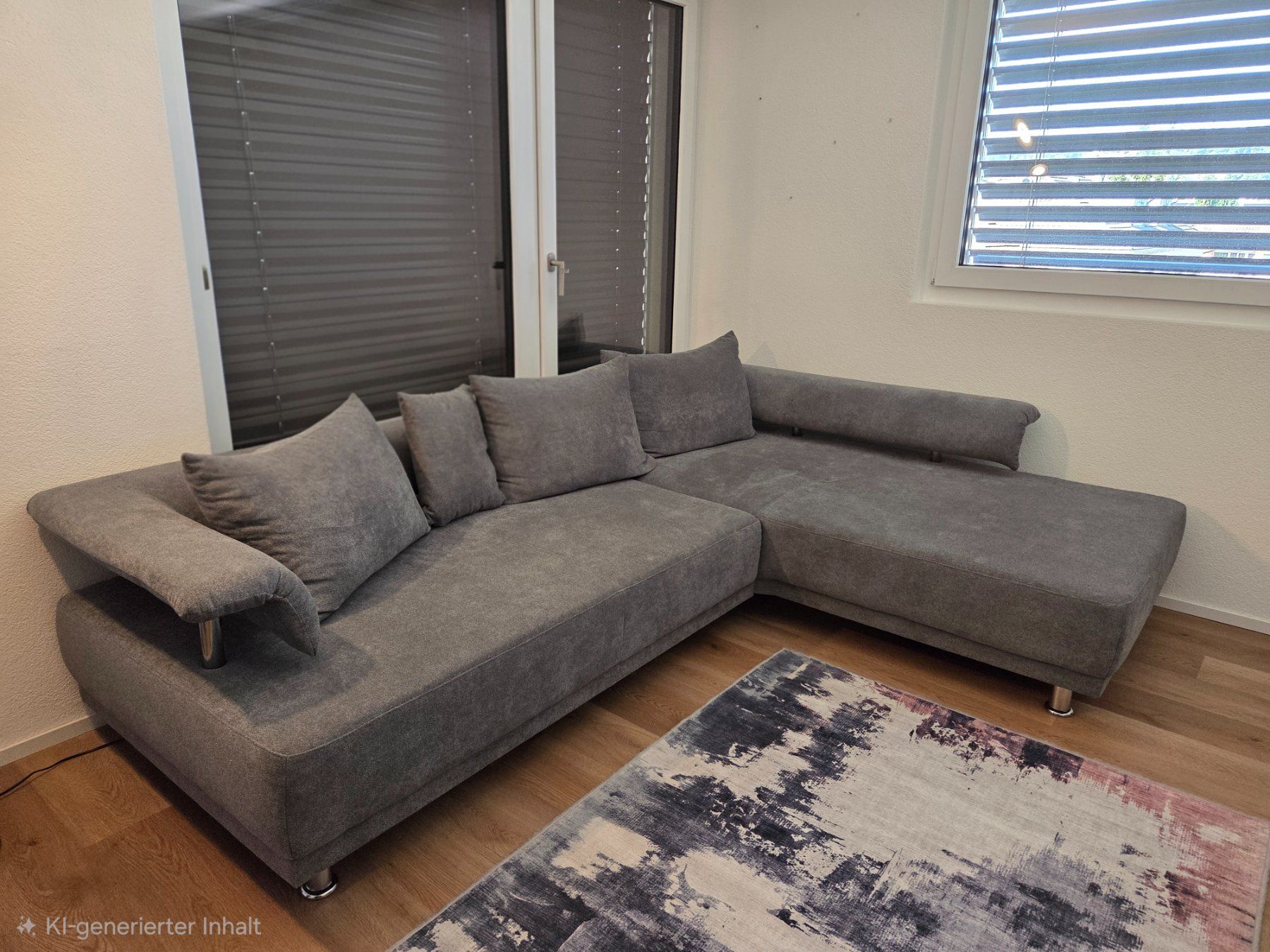 Divani: Ecksofa grau inkl. Kissen – Usato da Sirnach venduto da reg_bw5q