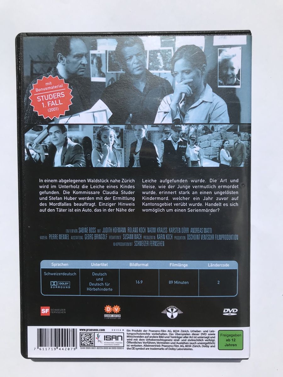 Tutti i DVDs: DVD - Studers erster Fall - KEIN ZURÜCK – Usato da Langenthal venduto da J_L49 1