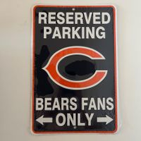🏈 NFL Chicago Bears Parking Only (Lizenziert & OVP)