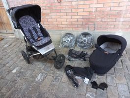 Mountain Buggy Kinderwagen gebremst! und Babyschale