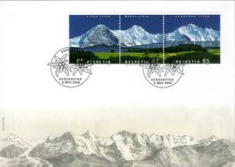BERGPANORAMA EIGER MÖNCH JUNGFRAU AUSGABETAGBELEG - BR45