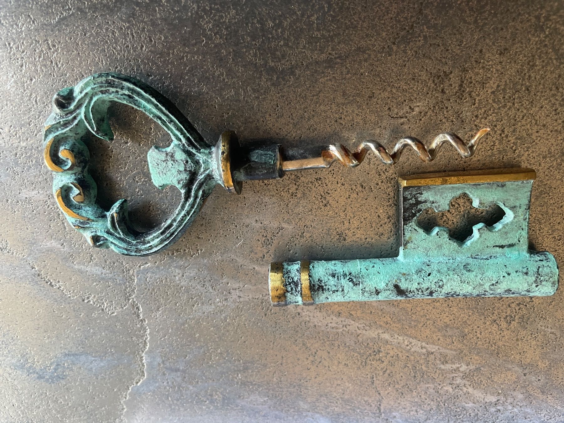 Apribottiglie & Tappi per chiusura: Antiker Korkenzieher aus Messing und Bronze – Usato da Volketswil venduto da rubin74 4