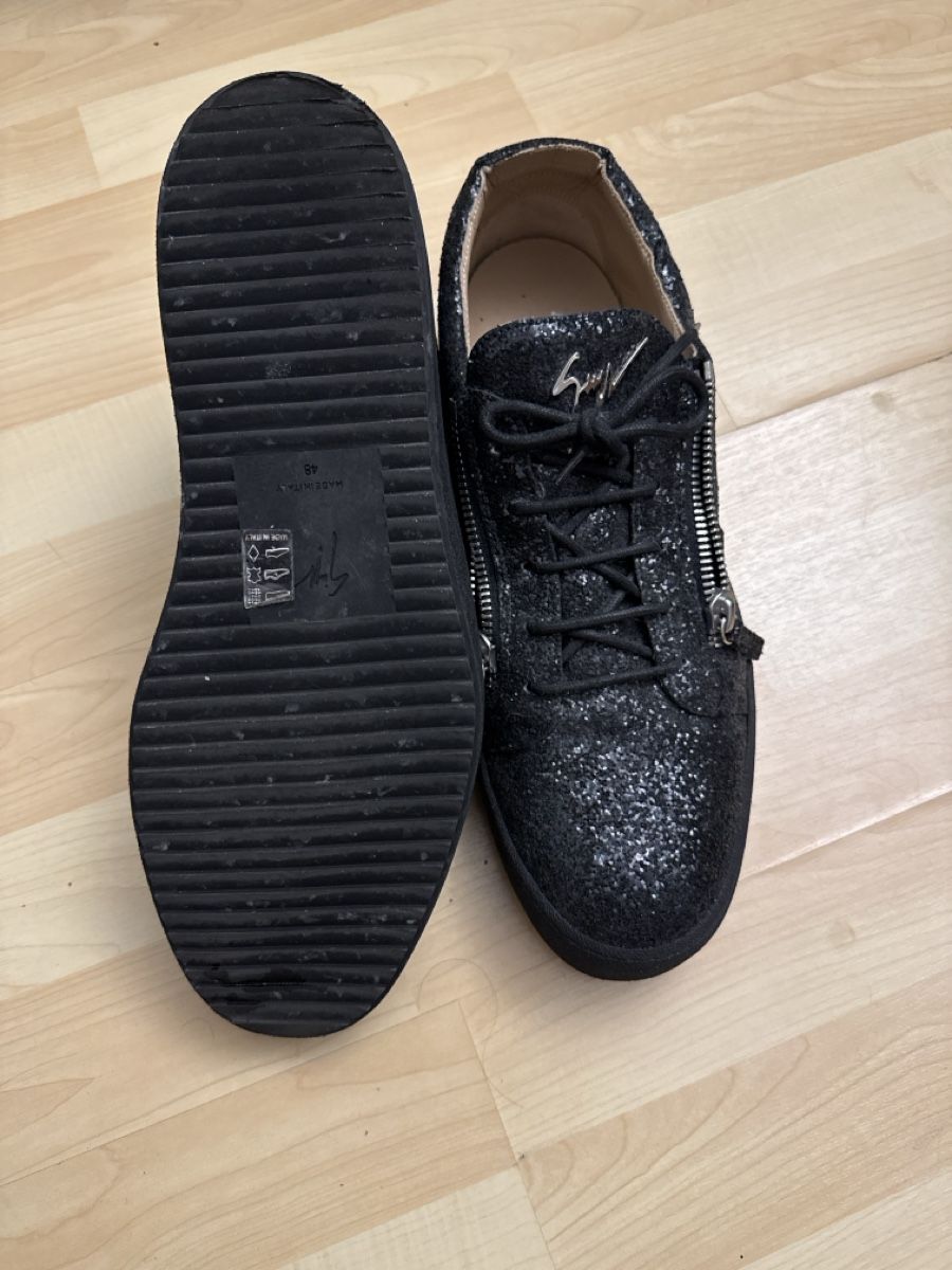 Herrenschuhe: Glitzernde Giuseppe Zanotti Sneaker Schwarz Grösse 48 – Neu (gemäss Beschreibung) aus Münsingen von Lejo2005 1