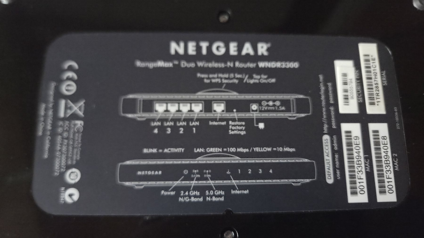 Netgear Modems & Router: Netgear Router WNDR3300 Range Max – Gebraucht aus Interlaken von Friedo2107 3
