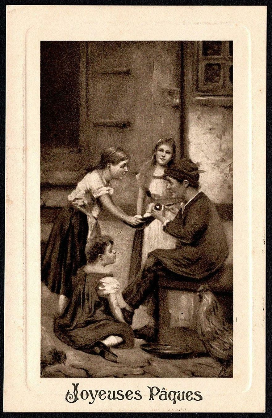Cartoline postali: 1913_Oster-Grusskarte – Usato da Thun venduto da Nissan