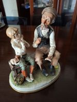Statuette Redaelli, vieil homme et enfant, vintage!