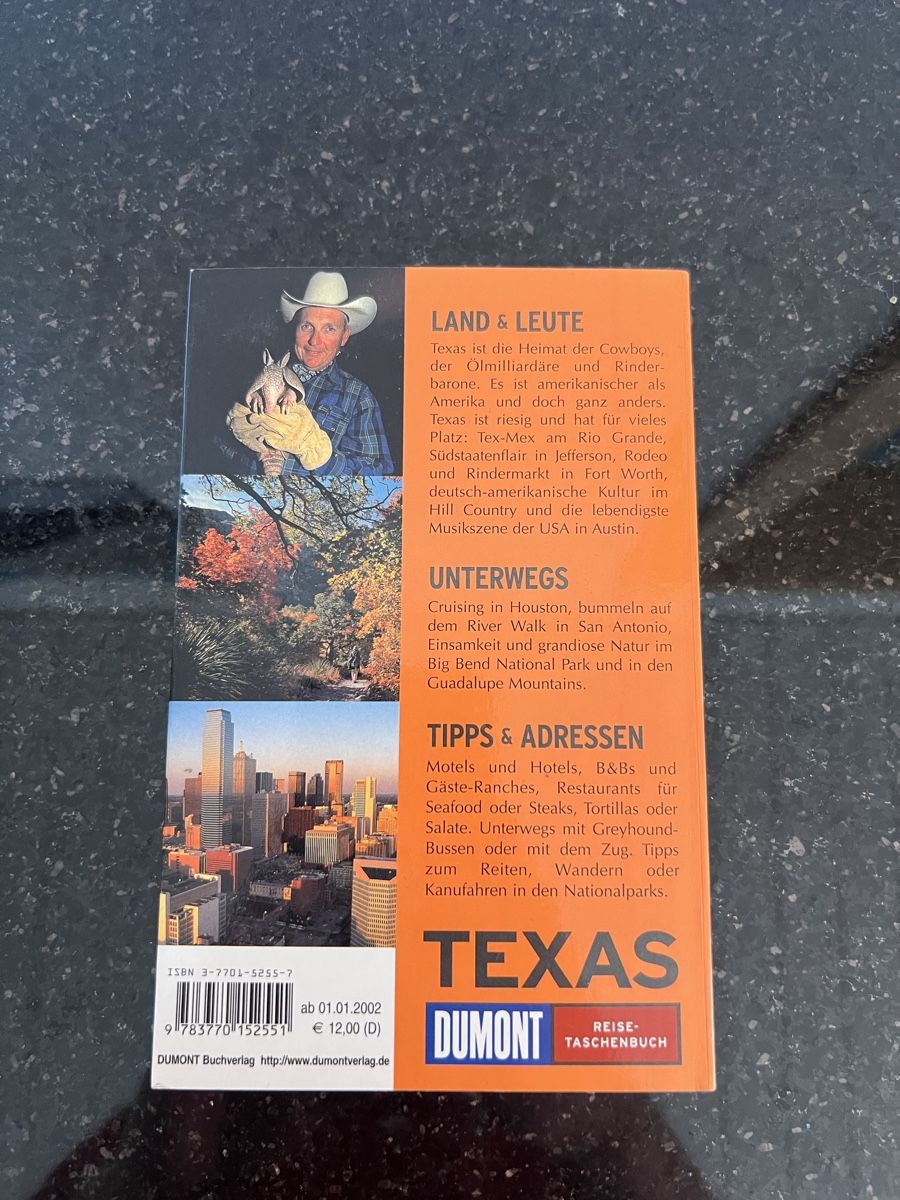 Libri: Dumont Reise-Taschenbuch "Texas" mit Tipps – Usato da Schongau venduto da Retro_Shop 1