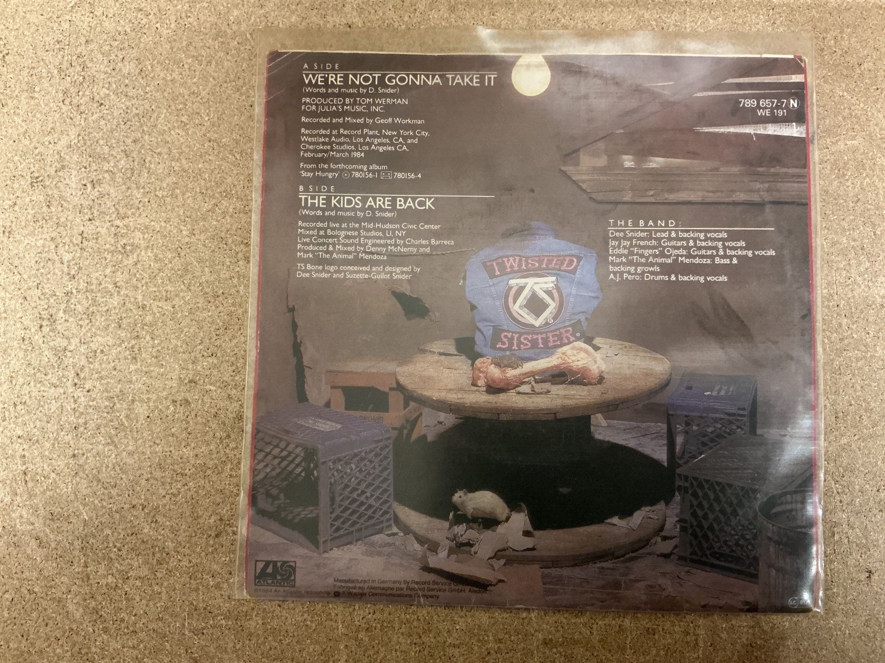 Schallplatten: Twisted Sister Single  - We're Not Gonna Take It – Gebraucht aus Winterthur von Tumko-Vinyl 1