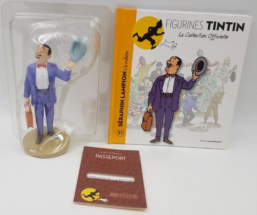 Figurine Tintin Pixi - Séraphin Lampion - Collection Générique Avec Certificat - Occasion