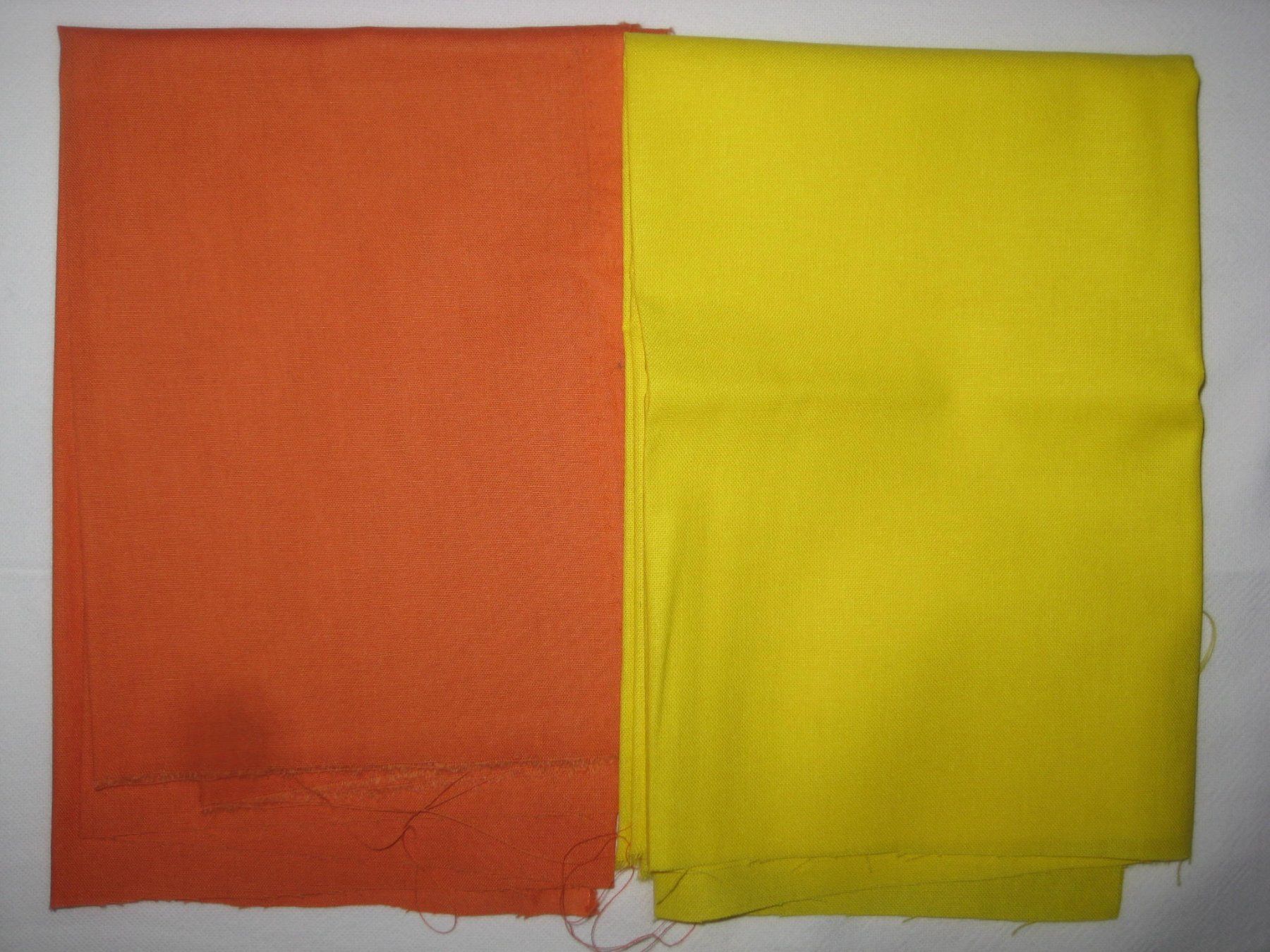 Stoffe: Baumwollstoffe orange / gelb 6 Reststücke! – Neu (gemäss Beschreibung) aus Füllinsdorf von Schlupp 3