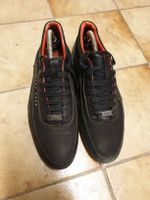 Boss Sneakers Gr 40 Leder Schwarz rot