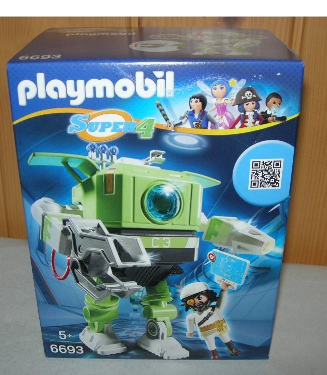 Playmobil Giocattoli: Playmobil 6693  Super 4 -Roboter – Nuovo e nell'imballaggio originale da Hornussen venduto da Corvette-