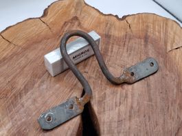 1 handgefertigter Kessel Griff / Lasche, Stahl (3864#MBS3)