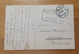 Seltener Kriegskommissar Stempel Kanton Zug - AK Walchwil