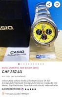 Casio EF-307 Gelbe Zifferblatt Herren , Stahl!!!