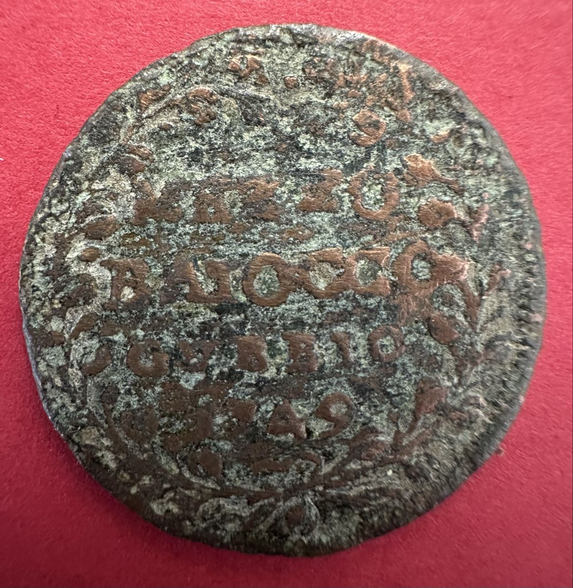 Alle Münzen: ½ Baiocco – Gubbio 1749 – Gebraucht aus Watt von Coins13 1