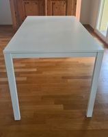 Weisser Esstisch 125x75cm, modern & pflegeleicht