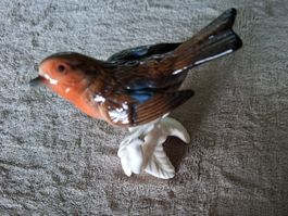 Goebel Porzellan Vogel Rotkehlchen sehr gut erhalten