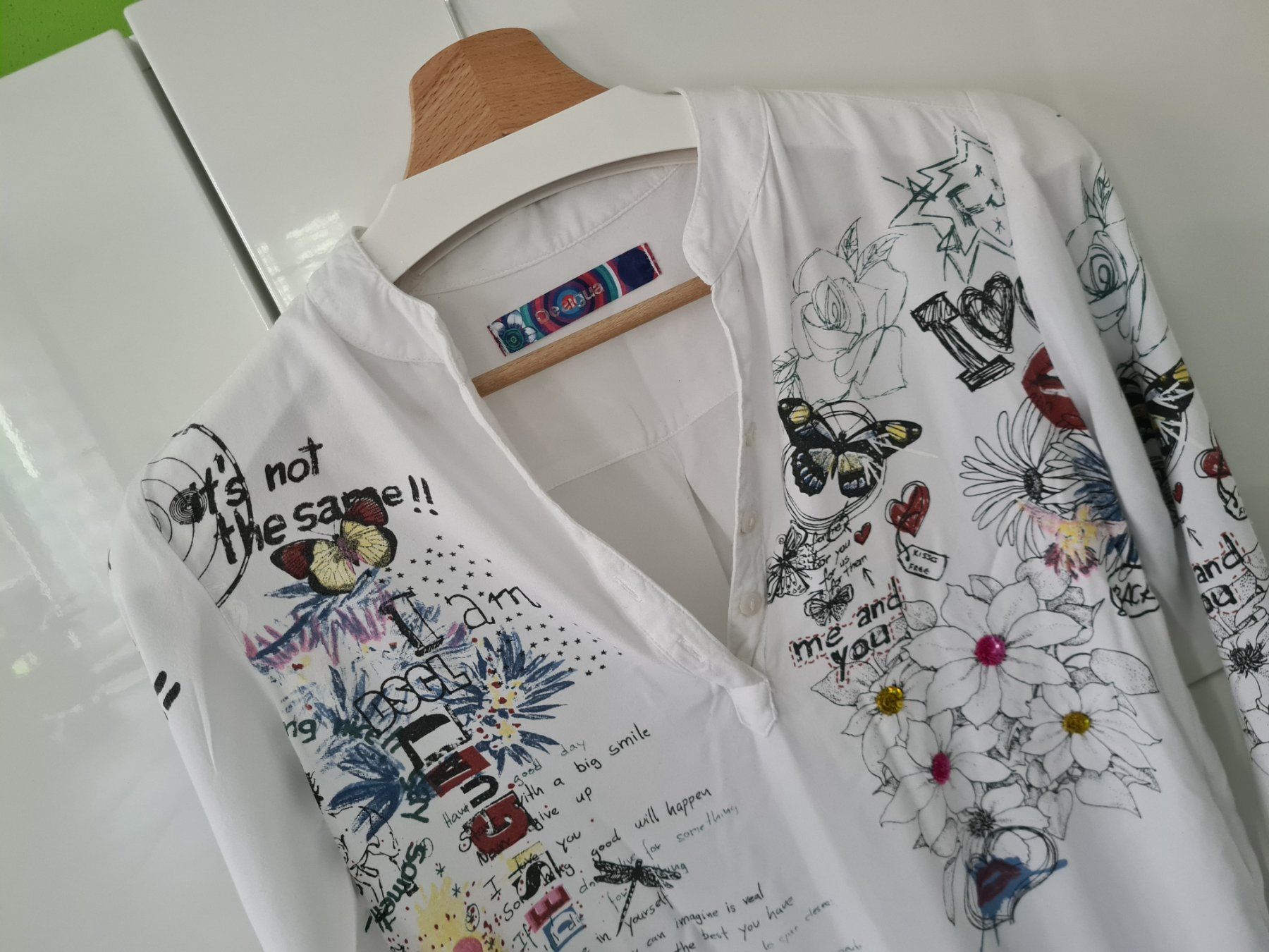Desigual Camicette, T-shirt & Top: DESIGUAL Mädchen Hemdbluse gr.13/14 Jahre – Usato da Mezzovico venduto da maemy 1