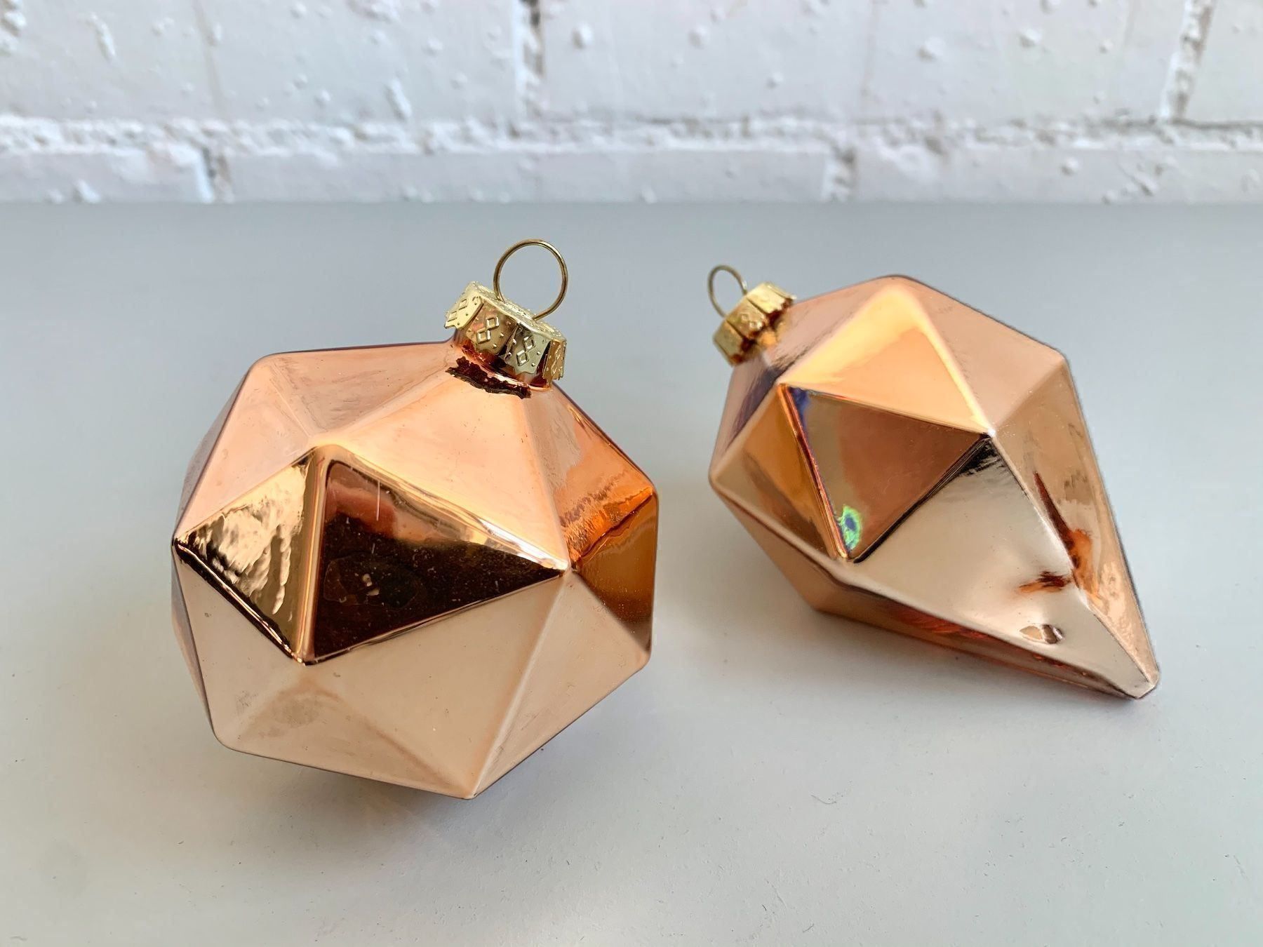 Ikea Tutte le decorazioni: 2 Weihnachtskugeln in diamantform – Nuovo (secondo la descrizione) da Bern venduto da Fraeuleinhonig