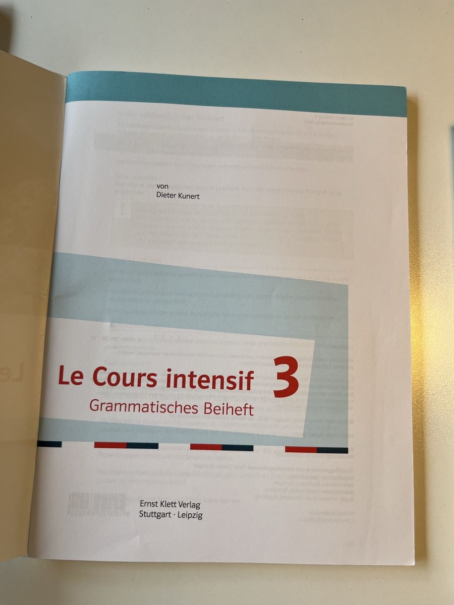 Libri: Le Cours intensif 3 Grammatisches Beiheft – Nuovo (secondo la descrizione) da Küsnacht ZH venduto da ya___ra 1