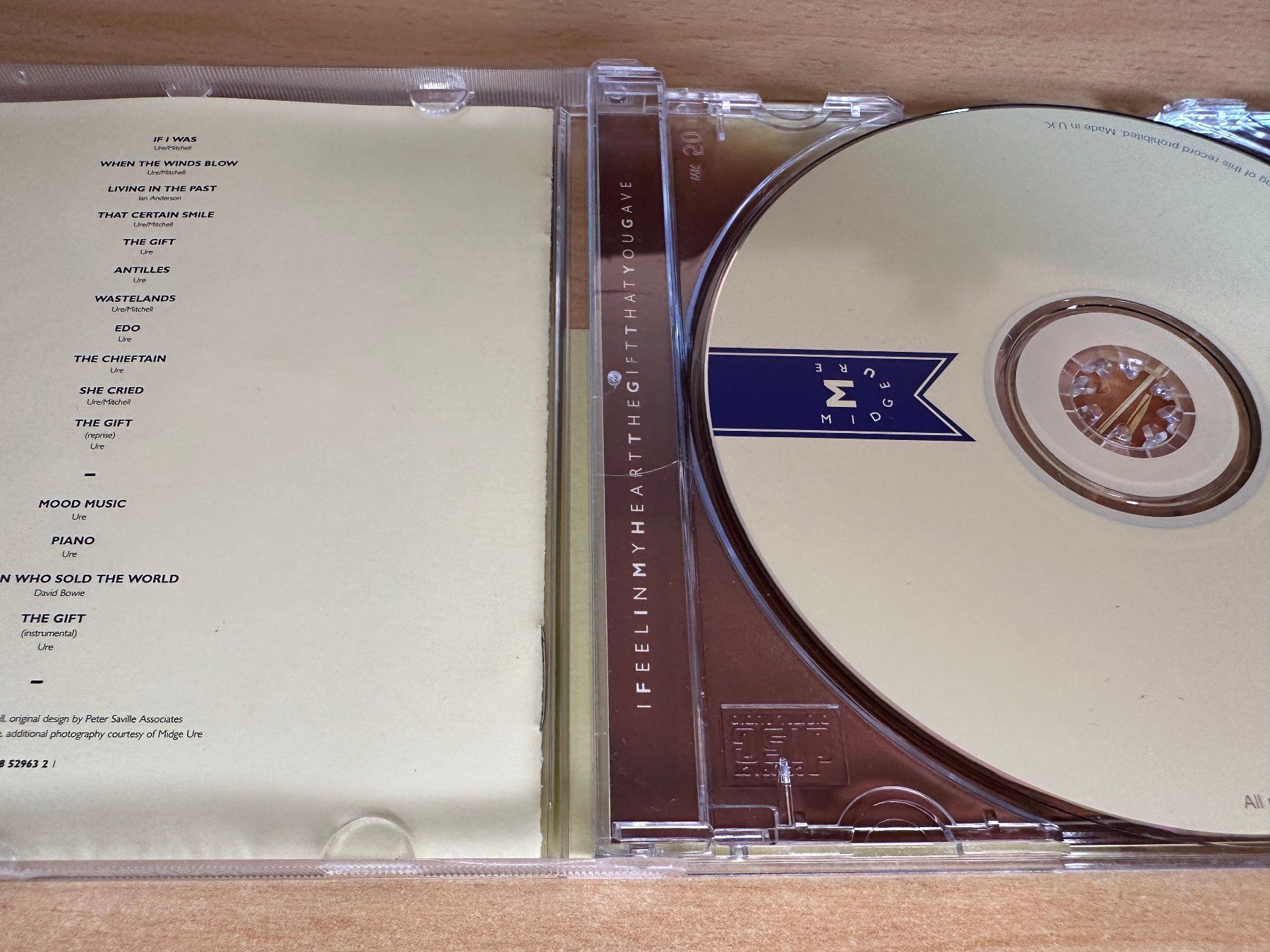 CD: Midge Ure – The Gift – Usato da Rikon im Tösstal venduto da Alpenmutz 2