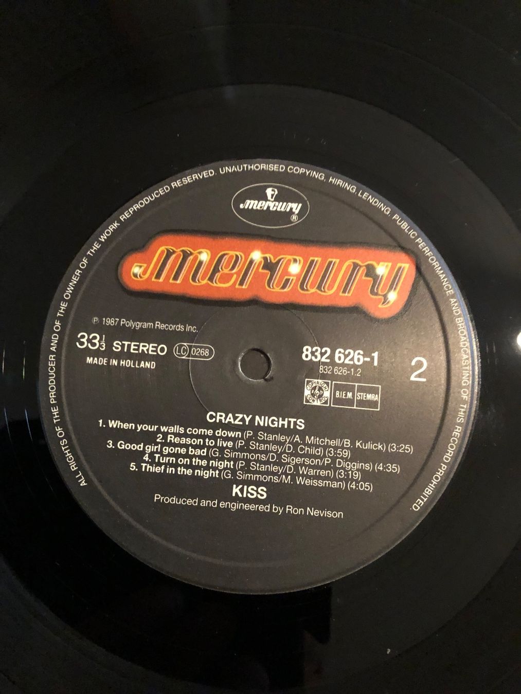 Dischi in vinile: Kiss. 1987. Crazy Nights – Usato da Faulensee venduto da Mizuno06 5