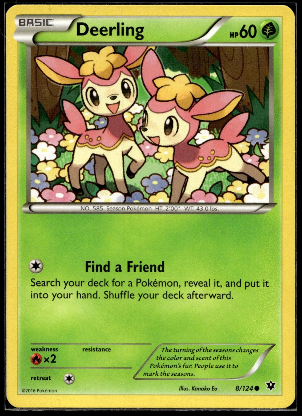 Pokémon Carte collezionabili: Deerling (FCO EN 008/124) – Nuovo (secondo la descrizione) da Affoltern am Albis venduto da Chiesa_5
