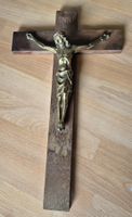 Holz Messing Jesus INRI