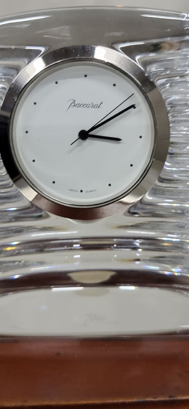 Baccarat Orologi da terra & Orologi da parete: Baccarat Tischuhr Kristallglas – Nuovo (secondo la descrizione) da Zürich venduto da timbuktu03 4
