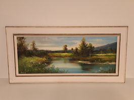Altes Bild Oelbild signiert/ Gemälde Kunstobjekt