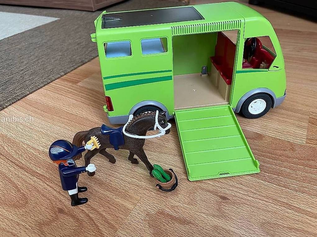 Giocattoli: Playmobil Van et cheval – Usato da Yverdon-les-Bains venduto da mic_v8yx