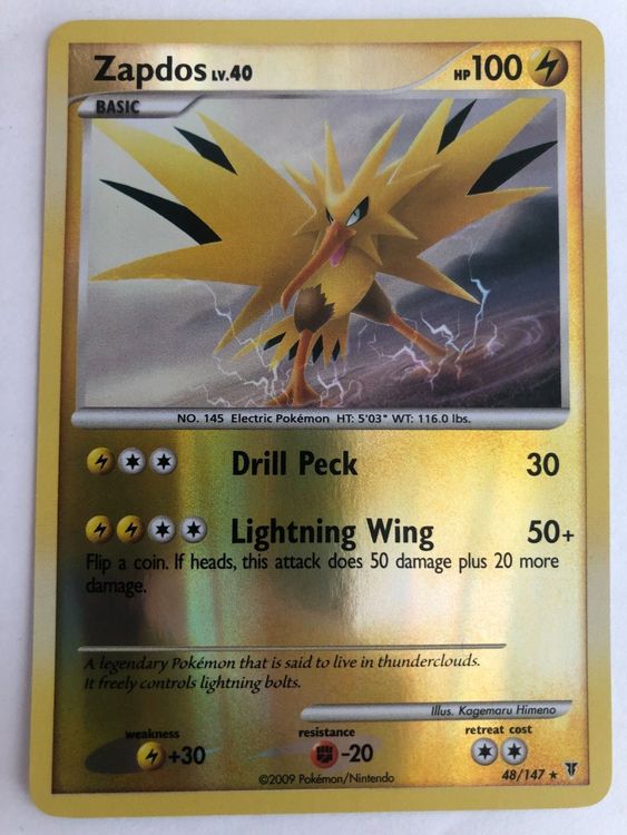 Zapdos Lv. 40 Reverse Holo Kaufen auf Ricardo