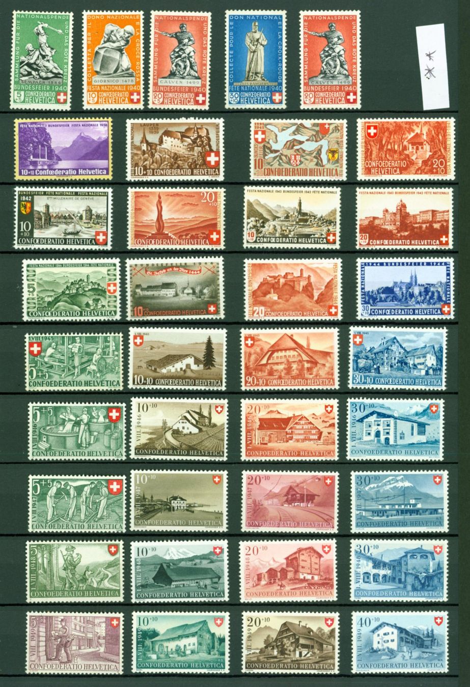 Alle Briefmarken: Pro Patria SUPER Sammlung ** bis 1963 (PP992) – Neu (gemäss Beschreibung) aus Seuzach von Harri19