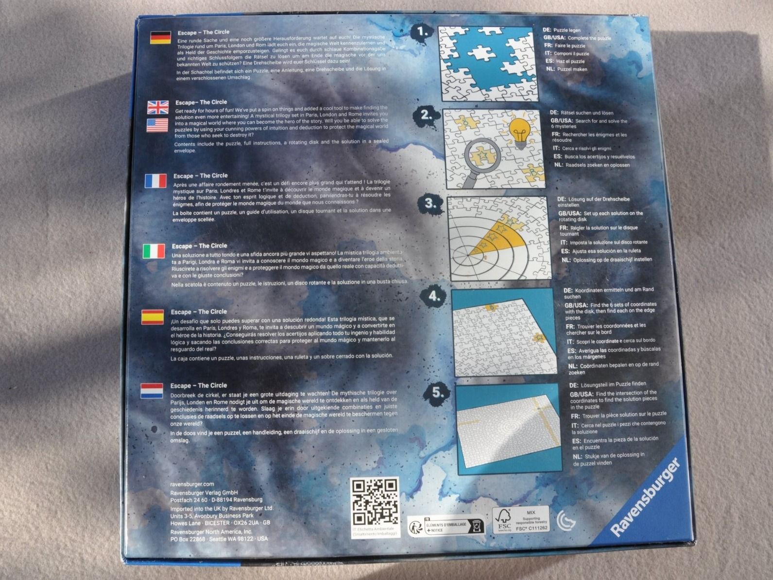 Ravensburger Puzzles: Exit Puzzle Ravensburger Escape Circle 919 pièces London – Gebraucht aus Fully von Minouchka 1