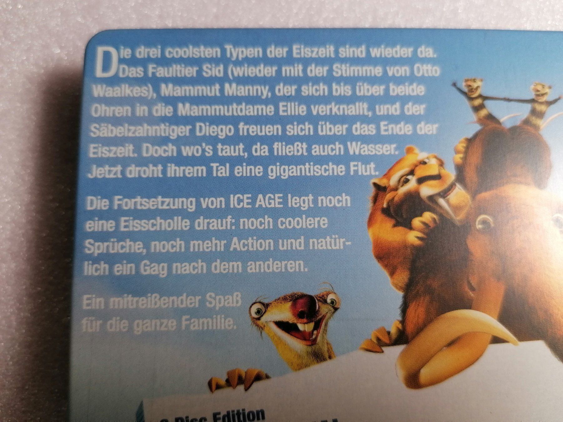 Tutti i DVDs: Ice age 2 / Special edition / 2 DVD – Usato da Zollikofen venduto da Blackie 2