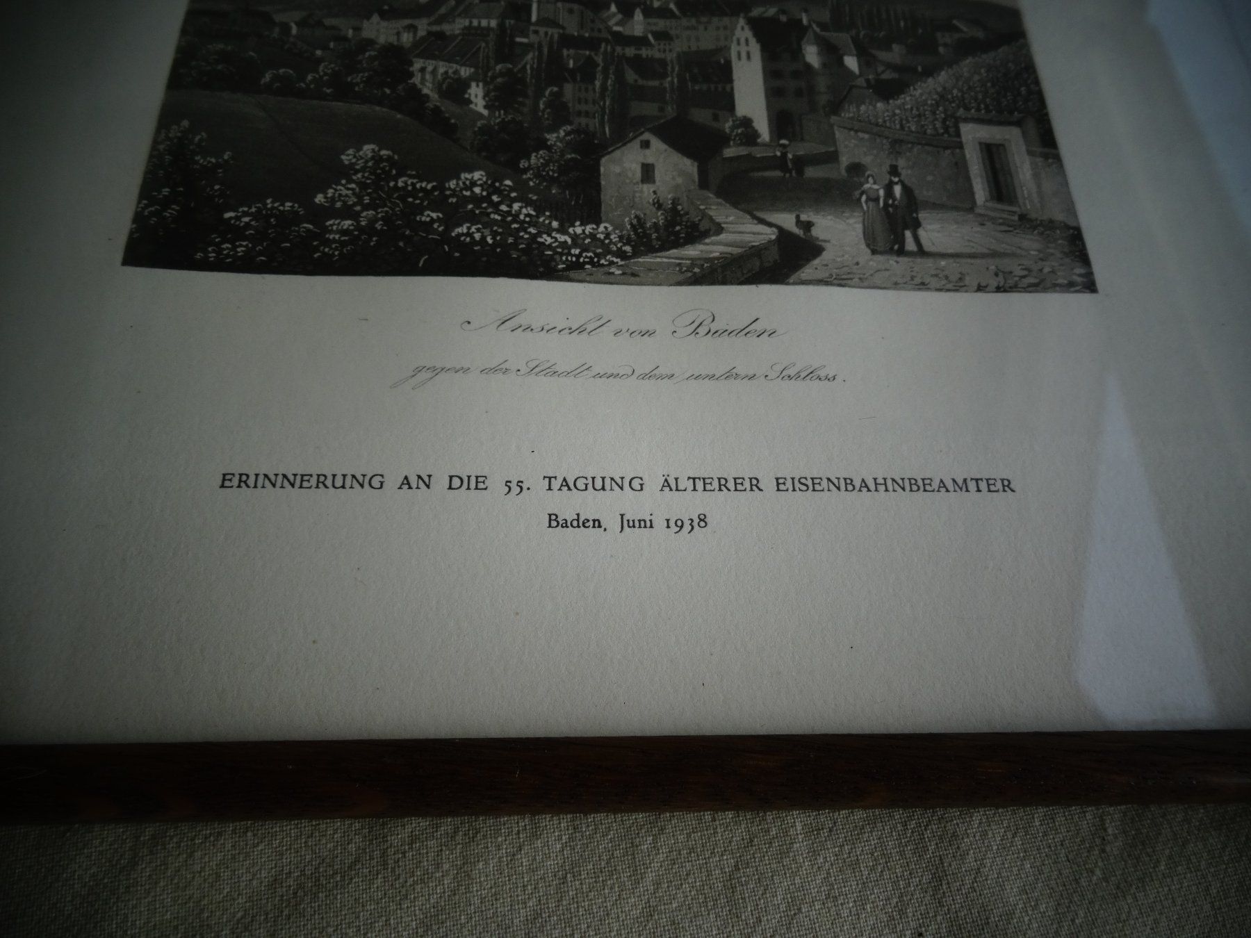 Posters & Illustrations: Bild ansicht Baden 1938 – D'occasion à Neerach par jenny062 1