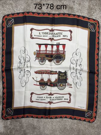 Foulard soie Bianchini Ferier Paris 73x78 vintage