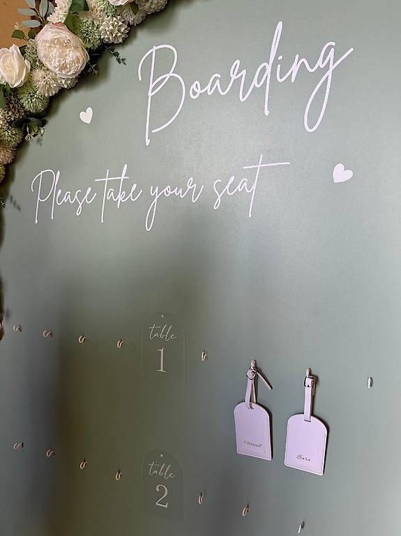 Toutes les décorations: Wunderschöne Boarding Sitzplan-Tafel für Hochzeit – D'occasion à Meilen par juditmedek 1