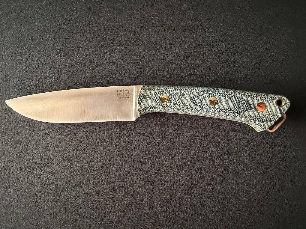 Bark River Accessoires: Bark River, Fox River - Blue Denim Micarta, Yellow Liners – Neuf avec emballage d'origine à Montagnola par Netmastro