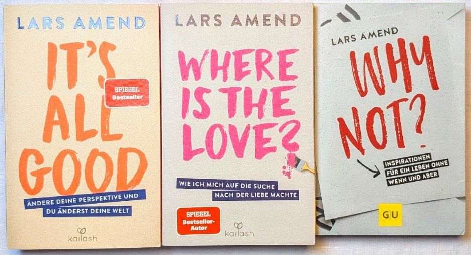 Libri: 3er Set Bücher vom Lars Amend  - Its All Good – Nuovo (secondo la descrizione) da Wängi venduto da ABIZONE-86
