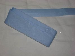 Schrägband hellblau 2cm/1cm breit