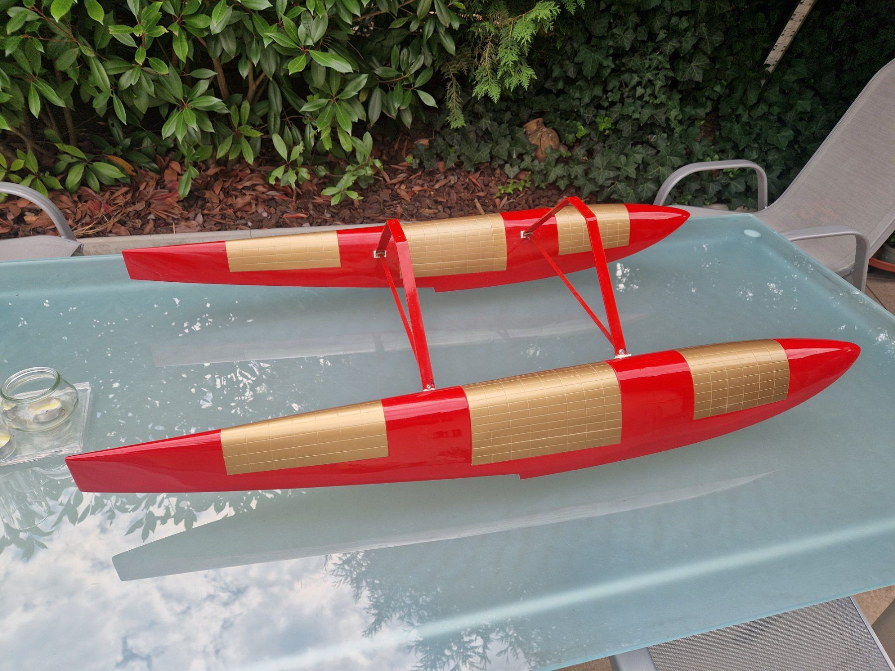 Modellismo RC: Wasserski Sebart Maggi Modellflugzeug – Usato da Fräschels venduto da fascination12 1