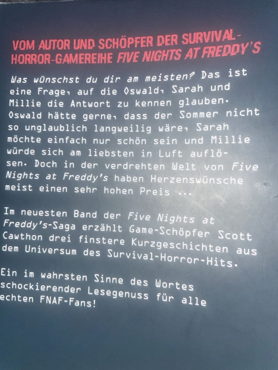 Libri: Five Nights at Freddy‘s Buch – Nuovo (secondo la descrizione) da Baar venduto da Vili7 1