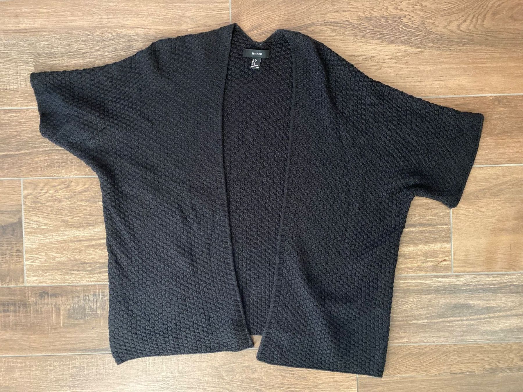 Giacche: Forever21 Cardigan kurzarm schwarz Gr. L – Usato da Pratteln venduto da a23_j2gs