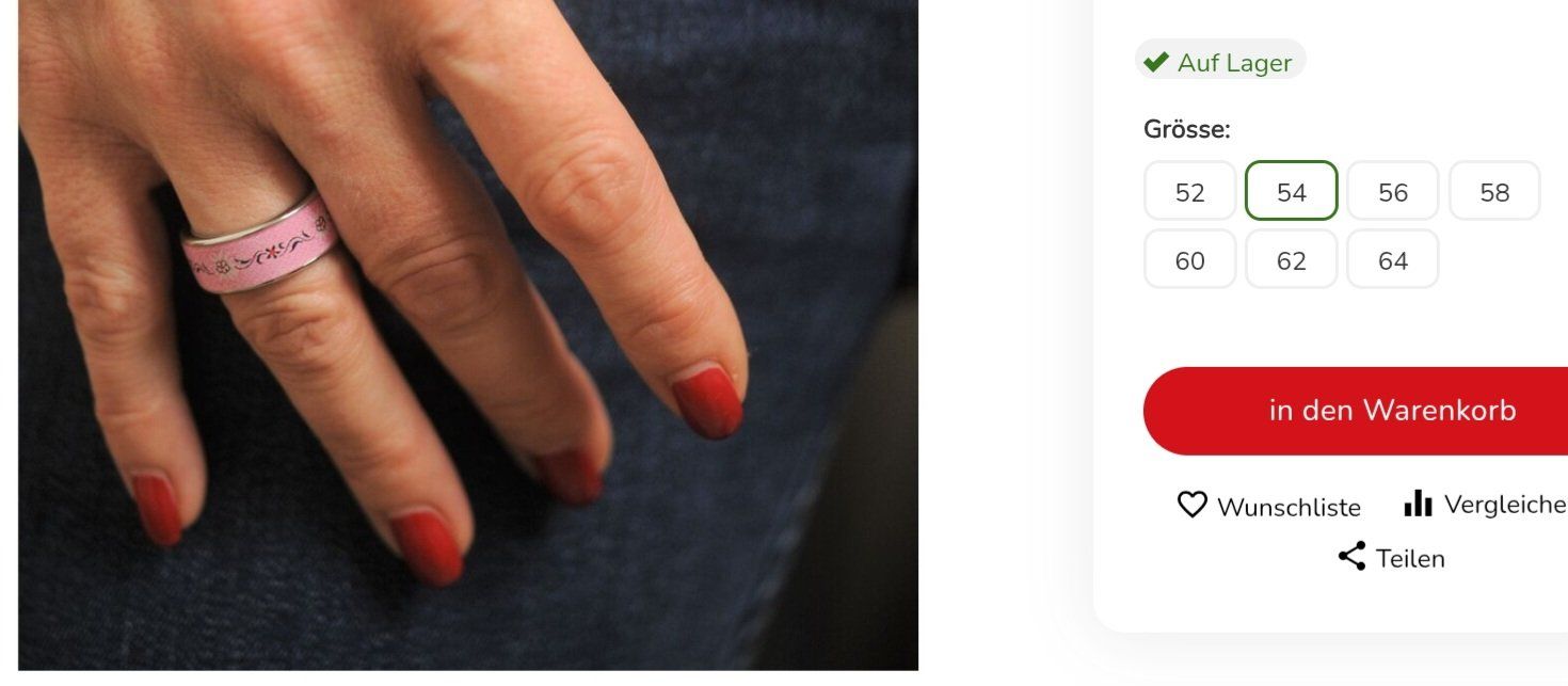 Anelli: Edelweiss Ring – Nuovo e nell'imballaggio originale da Engelberg venduto da rib_w8wj